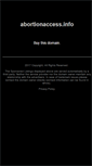 Mobile Screenshot of abortionaccess.info